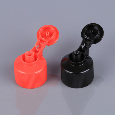 24mm 28mm Plastic Flip Top Caps For Bottles Rode Zwarte