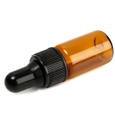 5ml Flessen van het het Glasdruppelbuisje van etherische olieflessen de Bruine Kleine