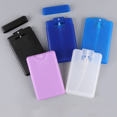 Plastic de Creditcardspuitbus van 20Ml 30ML voor Parfum Wit Zwart Roze Blauw