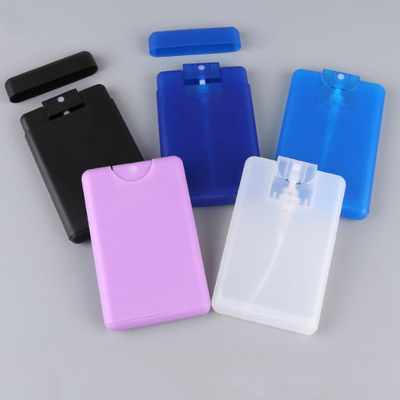 Plastic de Creditcardspuitbus van 20Ml 30ML voor Parfum Wit Zwart Roze Blauw