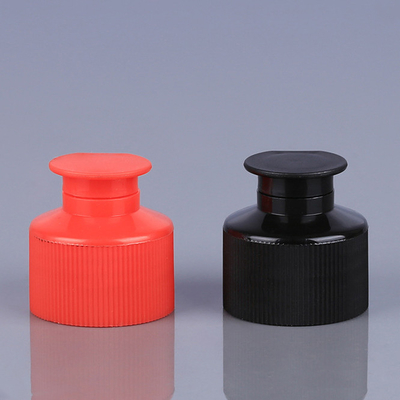 24mm 28mm Plastic Flip Top Caps For Bottles Rode Zwarte