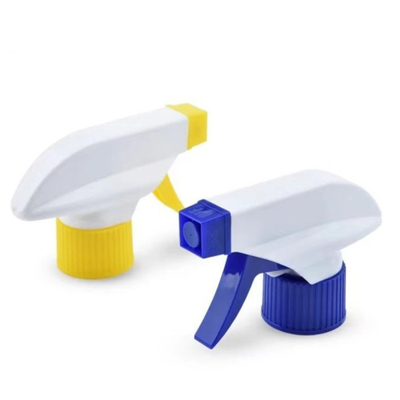 28/410 het schuimen het Plastic Hoofd Gele Blauwe Wit van de Trekkerspuitbus