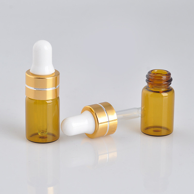 3ml Flessen van de het Glasdruppelaar van etherische olieflessen de Bruine