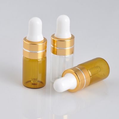3ml Flessen van de het Glasdruppelaar van etherische olieflessen de Bruine