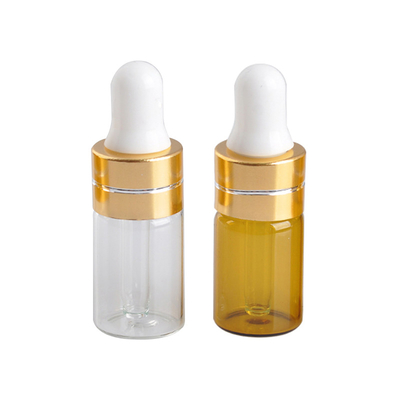 3ml Flessen van de het Glasdruppelaar van etherische olieflessen de Bruine
