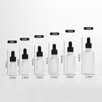 Multicapaciteit Berijpte de Etherische olieflessen 5ml 10ml van het Druppelbuisjeglas