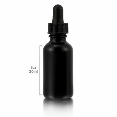 De kosmetische 30ml-Fles van het Oog Zwarte Glas met Druppelbuisje niet Morserij