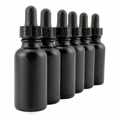 De kosmetische 30ml-Fles van het Oog Zwarte Glas met Druppelbuisje niet Morserij
