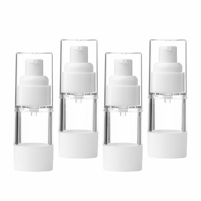 Het plastic van de de Pompfles van pp 15ml Witte Verpakkende Schoonheidsmiddel Zonder lucht