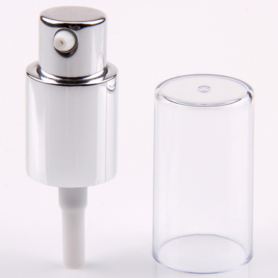 20/410 Kosmetische Pomp van de het Aluminium Zilveren Lotion van de Roompomp met Volledige Dekking