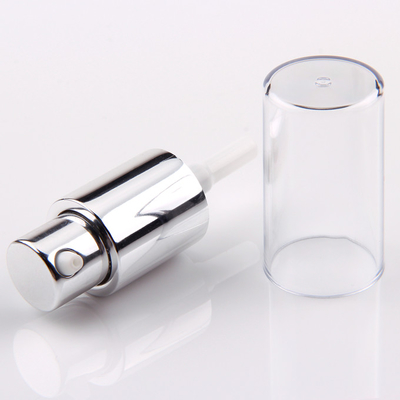20/410 Kosmetische Pomp van de het Aluminium Zilveren Lotion van de Roompomp met Volledige Dekking