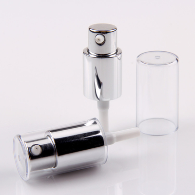20/410 Kosmetische Pomp van de het Aluminium Zilveren Lotion van de Roompomp met Volledige Dekking