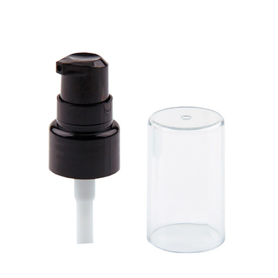 Vlotte 20MM Zwarte Kosmetische Lotionpomp met Volledige Duidelijke Dekking