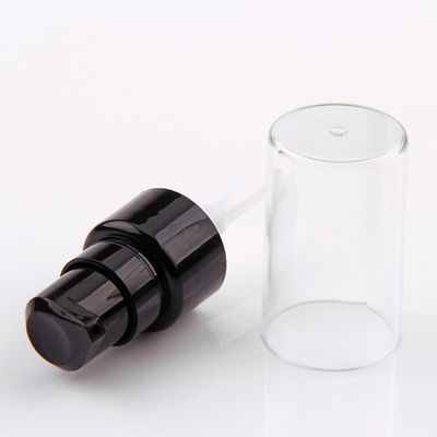 Vlotte 20MM Zwarte Kosmetische Lotionpomp met Volledige Duidelijke Dekking