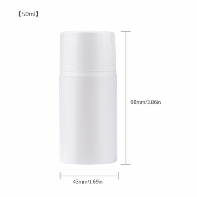 Fles de Zonder lucht 50ml van de lotionpp Pomp met het Schermdruk